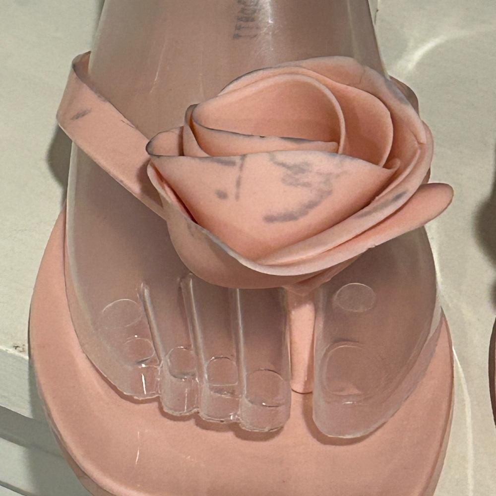 Jeffrey Campbell Women’s Sweeten Flip Flop Rose Pink Sandals Size 8 - Picture 7 of 12